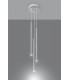 3 Light Cluster Drop Pendant White, G9 - 3
