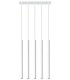 5 Light Staight Bar Drop Pendant White, G9 - 1