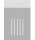 5 Light Staight Bar Drop Pendant White, G9 - 4