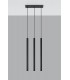 3 Light Staight Bar Drop Pendant Black, G9 - 3