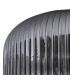Yorktown Linear Pendant 4 x E27 Copper/Matt Black 30cm Pumpkin Shaped Ribbed Smoked Glass-6
