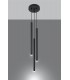 3 Light Cluster Drop Pendant Black, G9 - 2