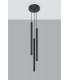 3 Light Cluster Drop Pendant Black, G9 - 4