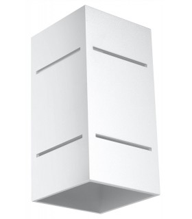 1 Light Flush Wall Light White, G9 - 1
