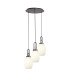 Yorktown 55cm Round 3 Light Pendant 20cm Almond Ribbed Glass Aged Pewter/Matt Black Opal-1