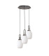 Yorktown 55cm Round 3 Light Pendant 20cm Almond Ribbed Glass Aged Pewter/Matt Black Opal-4