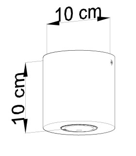 1 Light Surface Mounted Downlight Off White, GU10 - 2