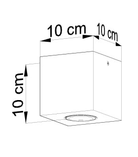 1 Light Surface Mounted Downlight Off White, GU10 - 2