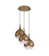 Yorktown 65cm Round 3 Light Pendant 30cm Globe Glass Brass Gold/Matt Black Brass Gold/Clear-1