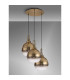 Yorktown 65cm Round 3 Light Pendant 30cm Globe Glass Brass Gold/Matt Black Brass Gold/Clear-10