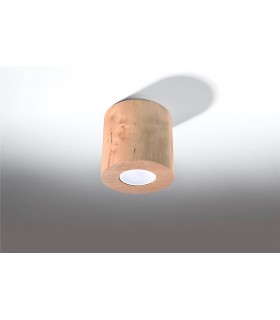 1 Light Surface Mounted Downlight Natural Wood, GU10 - 2