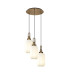 Yorktown 55cm Round 3 Light Pendant 20cm Tubular Ribbed Glass Brass Gold/Matt Black Opal-1