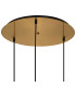 Yorktown 55cm Round 3 Light Pendant 20cm Tubular Ribbed Glass Brass Gold/Matt Black Opal-7