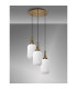 Yorktown 55cm Round 3 Light Pendant 20cm Tubular Ribbed Glass Brass Gold/Matt Black Opal-9