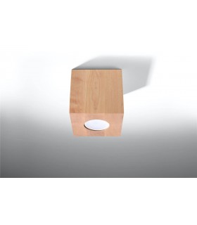 1 Light Surface Mounted Downlight Natural Wood, GU10 - 2