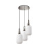 Yorktown 55cm Round 3 Light Pendant 20cm Tubular Ribbed Glass Polished Nickel/Matt Black Opal-4