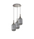 Yorktown 55cm Round 3 Light Pendant 20cm Tubular Ribbed Glass Polished Nickel/Matt Black Smoked-4