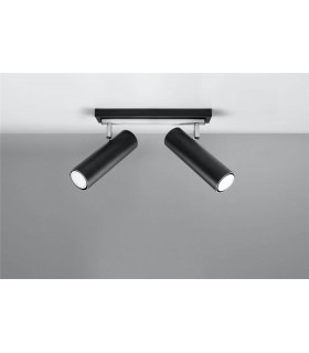 2 Light Spotlight Bar Black, GU10 - 2