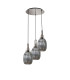 Yorktown 55cm Round 3 Light Pendant 20cm Almond Ribbed Glass Polished Nickel/Matt Black Smoked-4