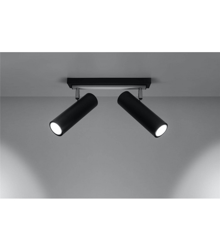 2 Light Spotlight Bar Black, GU10 - 3