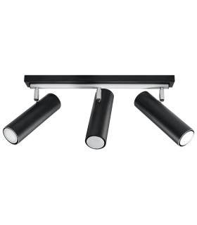 3 Light Spotlight Bar Black, GU10 - 1