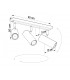 3 Light Spotlight Bar Black, GU10 - 2