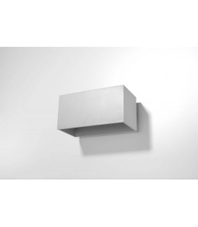 2 Light Up Down Flush Wall Light Grey - 1