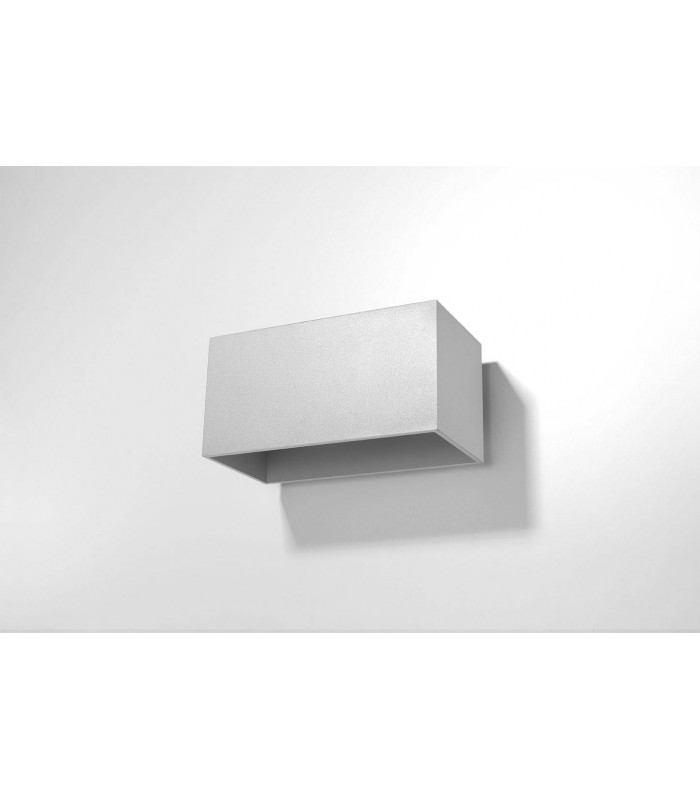 2 Light Up Down Flush Wall Light Grey - 1