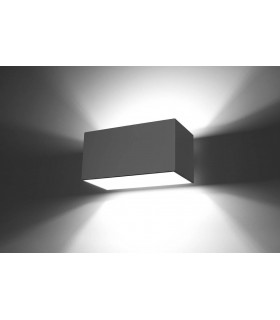 2 Light Up Down Flush Wall Light Grey - 2