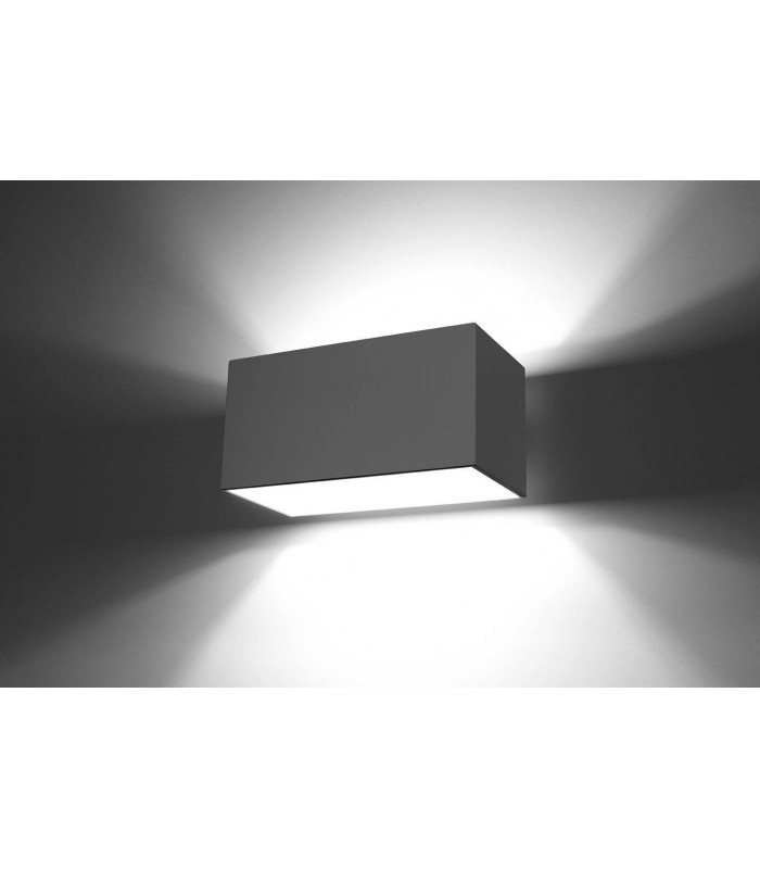 2 Light Up Down Flush Wall Light Grey - 2