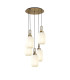 Yorktown 65cm Round 5 Light Pendant 20cm Tubular Ribbed Glass Brass Gold/Matt Black Opal-1