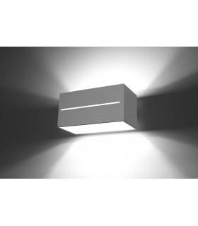 2 Light Up Down Flush Wall Light White - 2