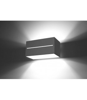 2 Light Up Down Flush Wall Light Grey - 2