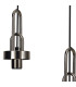 Yorktown 65cm Round 5 Light Pendant 20cm Almond Ribbed Glass Polished Nickel/Matt Black Smoked-8