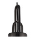 Yorktown Pendant 1 x E27 Black Chrome/Matt Black 30cm Round Ribbed Smoked Glass-7