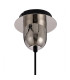 Yorktown 1 Light Pendant E27 23cm Pear Glass Polished Nickel/Matt Black/Smoked/Clear-6