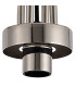 Yorktown 1 Light Pendant E27 23cm Pear Glass Polished Nickel/Matt Black/Smoked/Clear-8