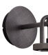 Yorktown Mini Wall Light Switched 1 x E27 Aged Pewter 14cm Tubular Ribbed Glass Petrol Blue-4