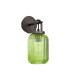 Yorktown Mini Wall Light Switched 1 x E27 Aged Pewter 14cm Tubular Ribbed Glass Green-4