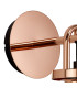 Yorktown Mini Wall Light Switched 1 x E27 Copper 14cm Tubular Ribbed Glass Petrol Blue-5