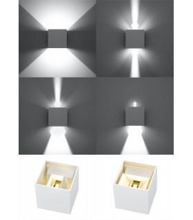 LED 1 Light Up Down Flush Wall Light White - 2