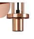 Yorktown Mini Wall Light Switched 1 x E27 Copper 14cm Tubular Ribbed Glass Clear-6