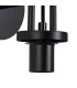Yorktown Mini Wall Light Switched 1 x E27 Matt Black 14cm Tubular Ribbed Glass Petrol Blue-6