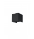 LED 1 Light Up Down Flush Wall Light Black - 1