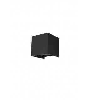 LED 1 Light Up Down Flush Wall Light Black - 1