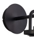 Yorktown Mini Wall Light Switched 1 x E27 Matt Black 14cm Tubular Ribbed Glass Smoked-5