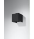 LED 1 Light Up Down Flush Wall Light Black - 3
