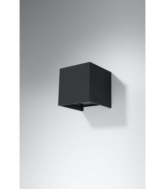 LED 1 Light Up Down Flush Wall Light Black - 3