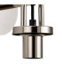 Yorktown Mini Wall Light Switched 1 x E27 Polished Nickel 14cm Tubular Ribbed Glass Clear-6