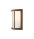 Albion Wall Lamp 1 x E27 IP54 Dark Brown/Opal -1